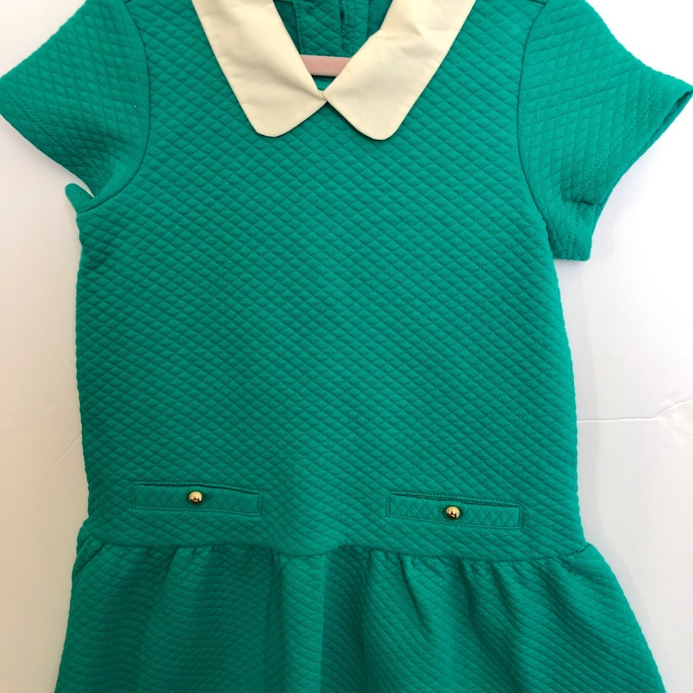 Green Janie and Jack girls dress